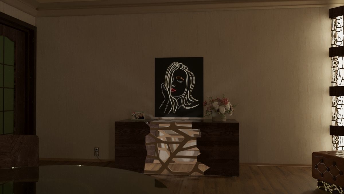 Light-box Low-poly 3D model_5