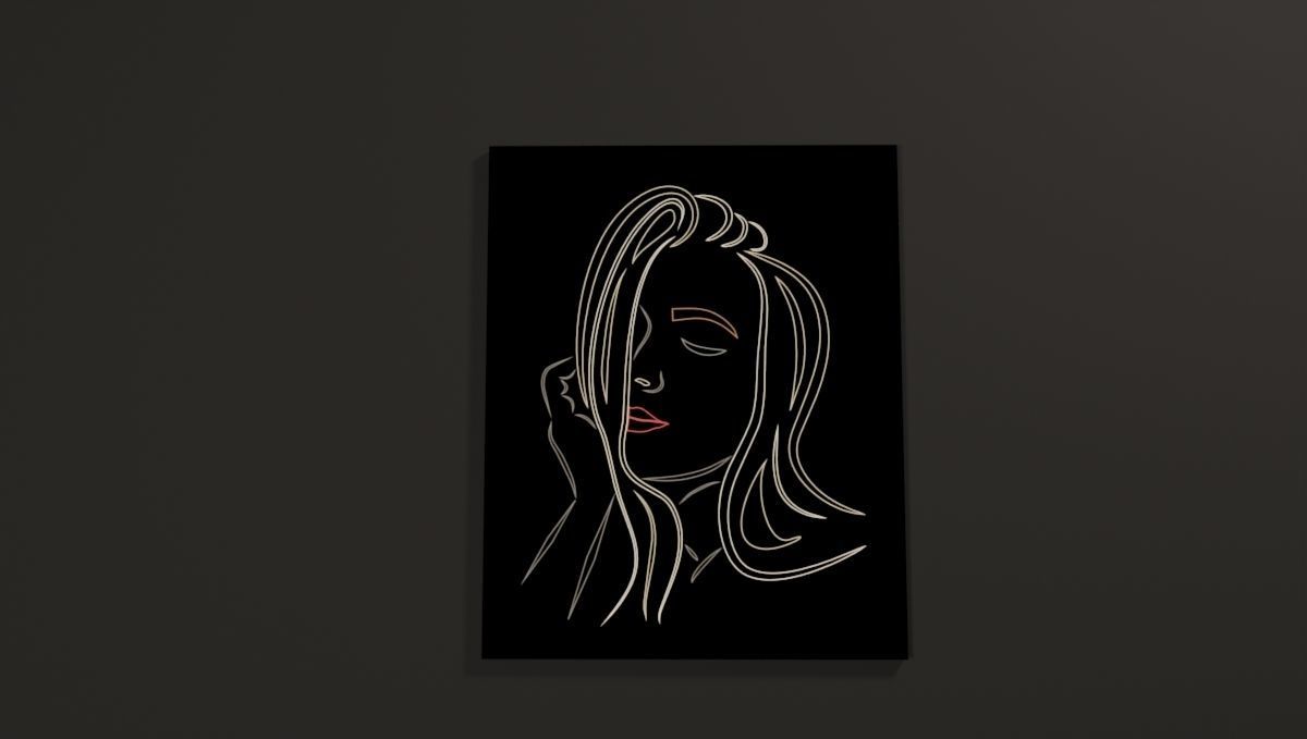 Light-box Low-poly 3D model_3