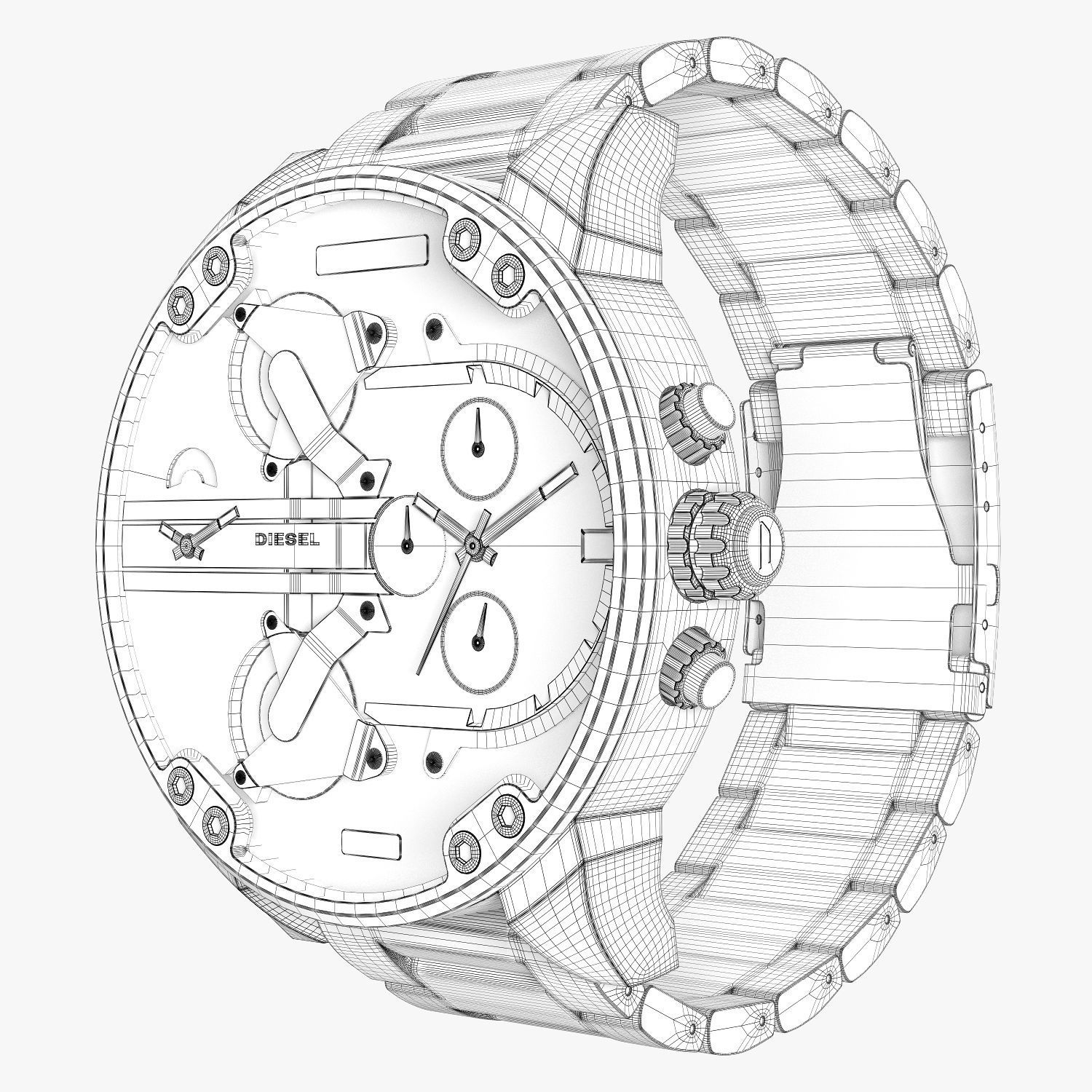 Diesel mr daddy dz 7312 3D model_4