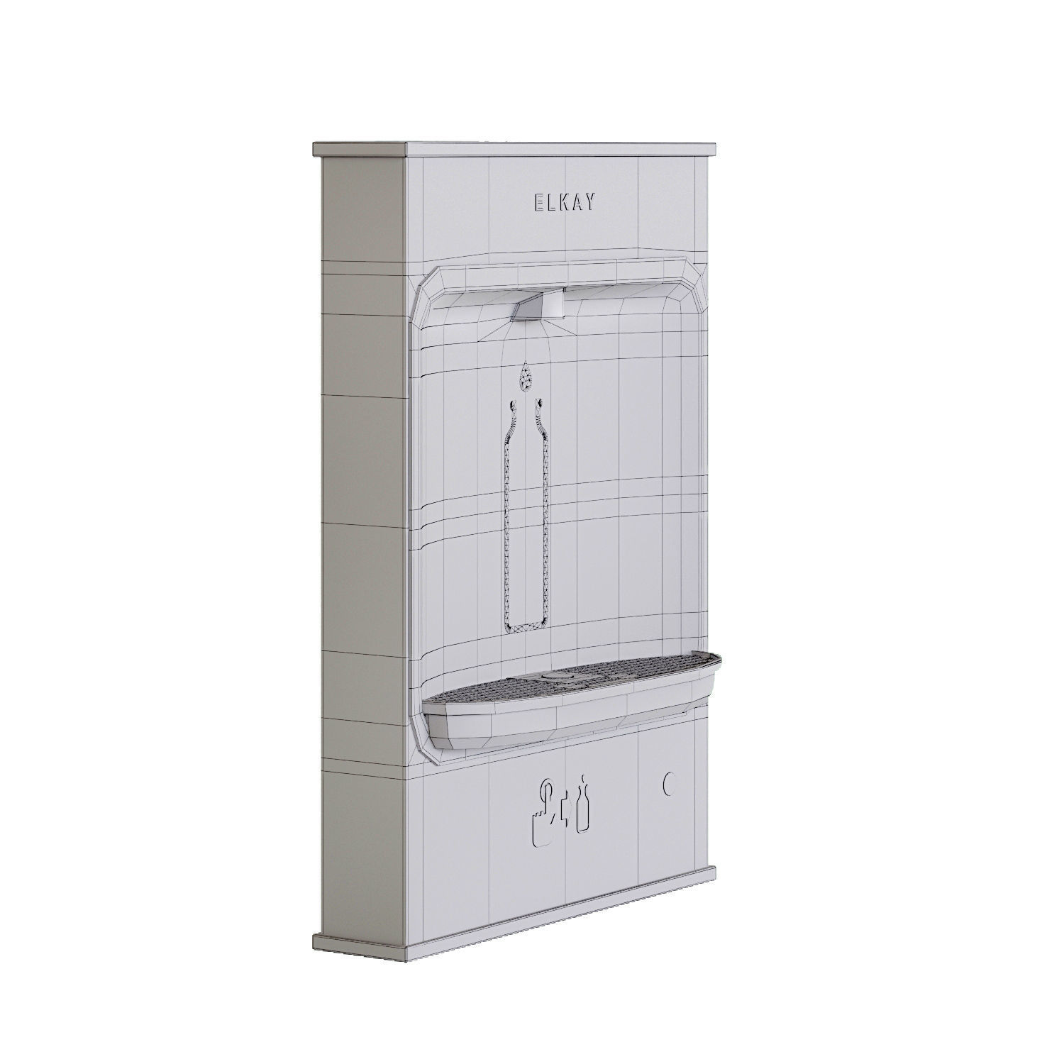 EMASM water dispenser with bottle holder 3D model_1