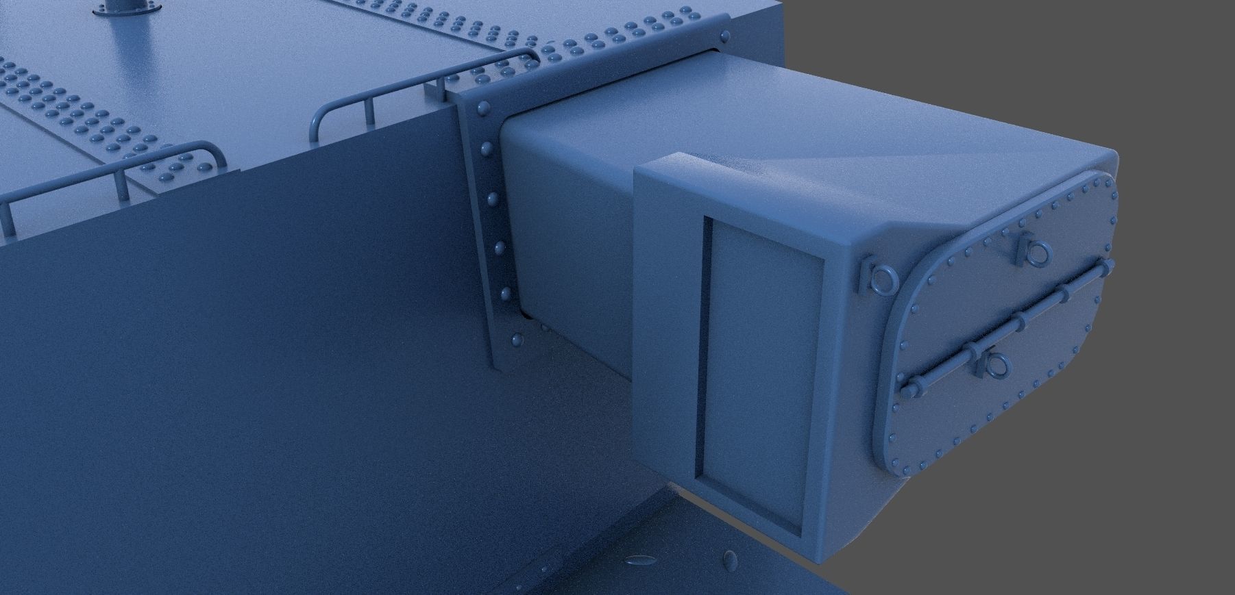 USS Iowa 16-50 Mark 7 Turret - Personal license - 1-72 scale 3D print model_6