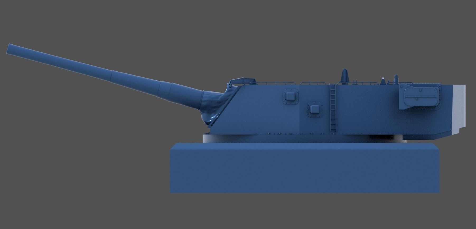 USS Iowa 16-50 Mark 7 Turret - Personal license - 1-72 scale 3D print model_7