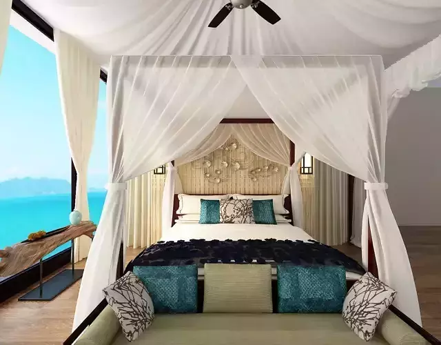Bedroom in the sea
