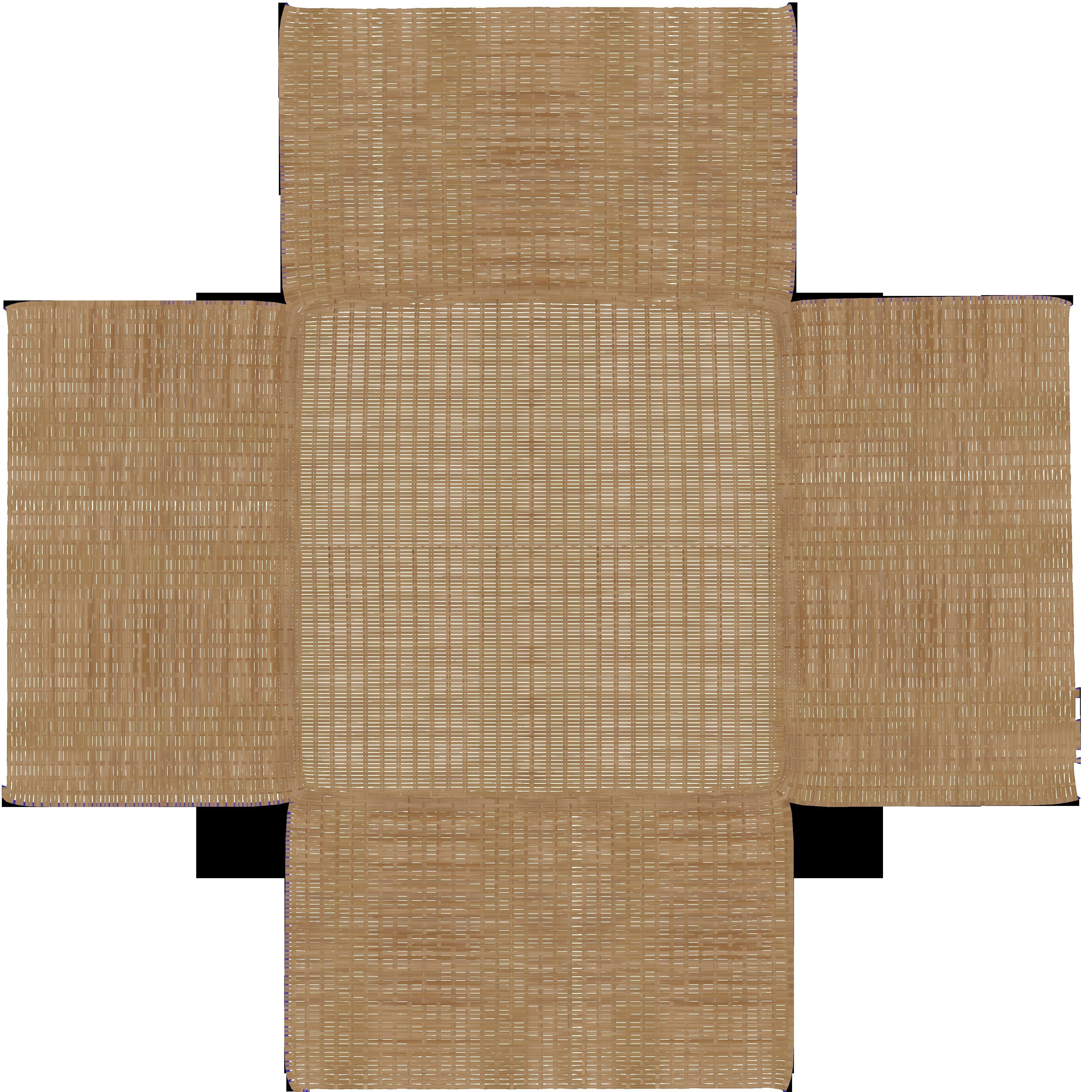 Basket Stool high and mid poly Low-poly 3D model_38