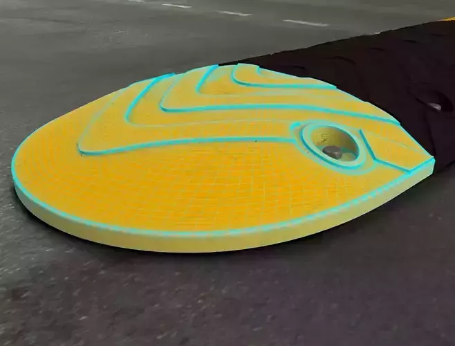 Traffic Speed Bump 3D model