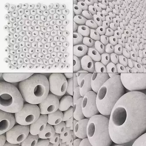 Pebble  smooth hole tile n1