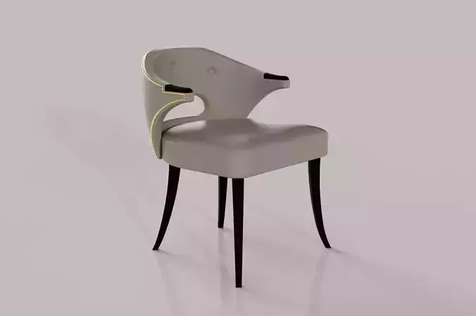 Armchair with head nails