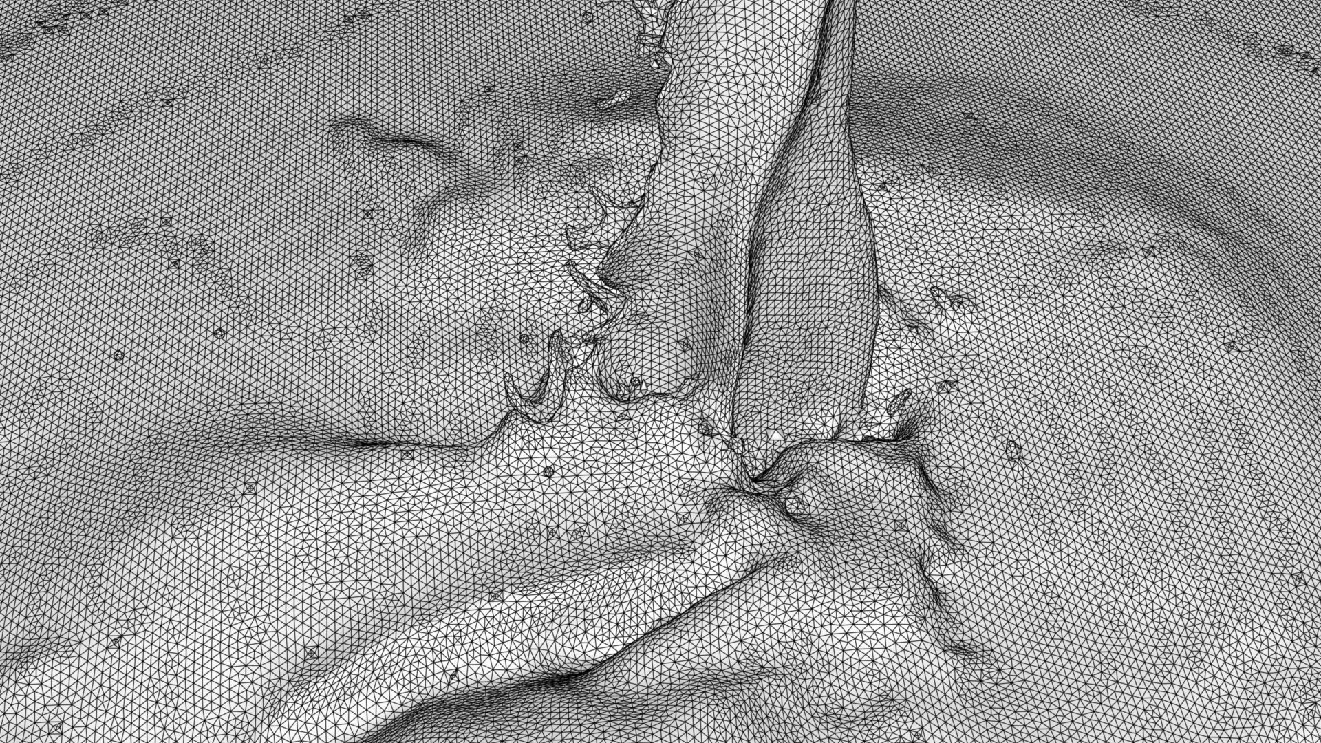 Pouring Milk  Chocolate Animated Splash 3D model_10