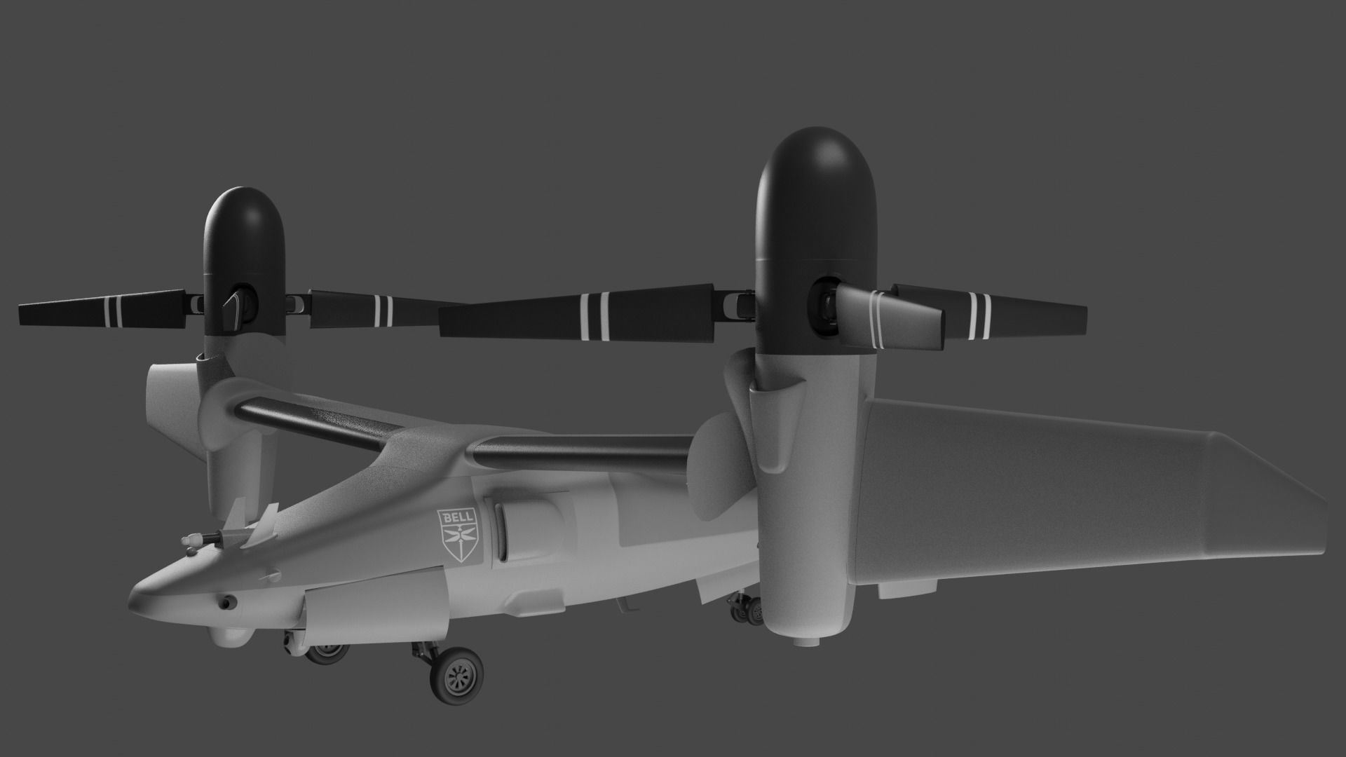 BELL V-247 VIGILANT - THE MEGA DO-IT-ALL TILTROTOR DRONE - 3D model_3