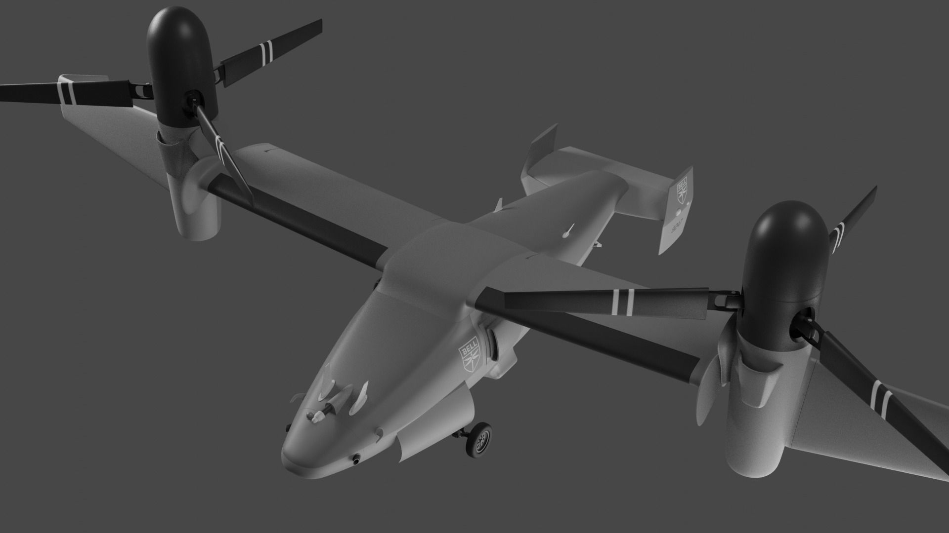 BELL V-247 VIGILANT - THE MEGA DO-IT-ALL TILTROTOR DRONE - 3D model_4