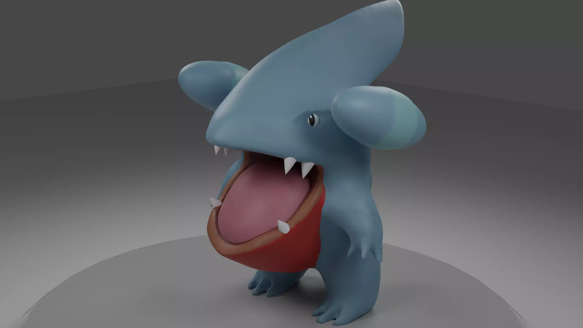 Gible pokemon character Free 3D model