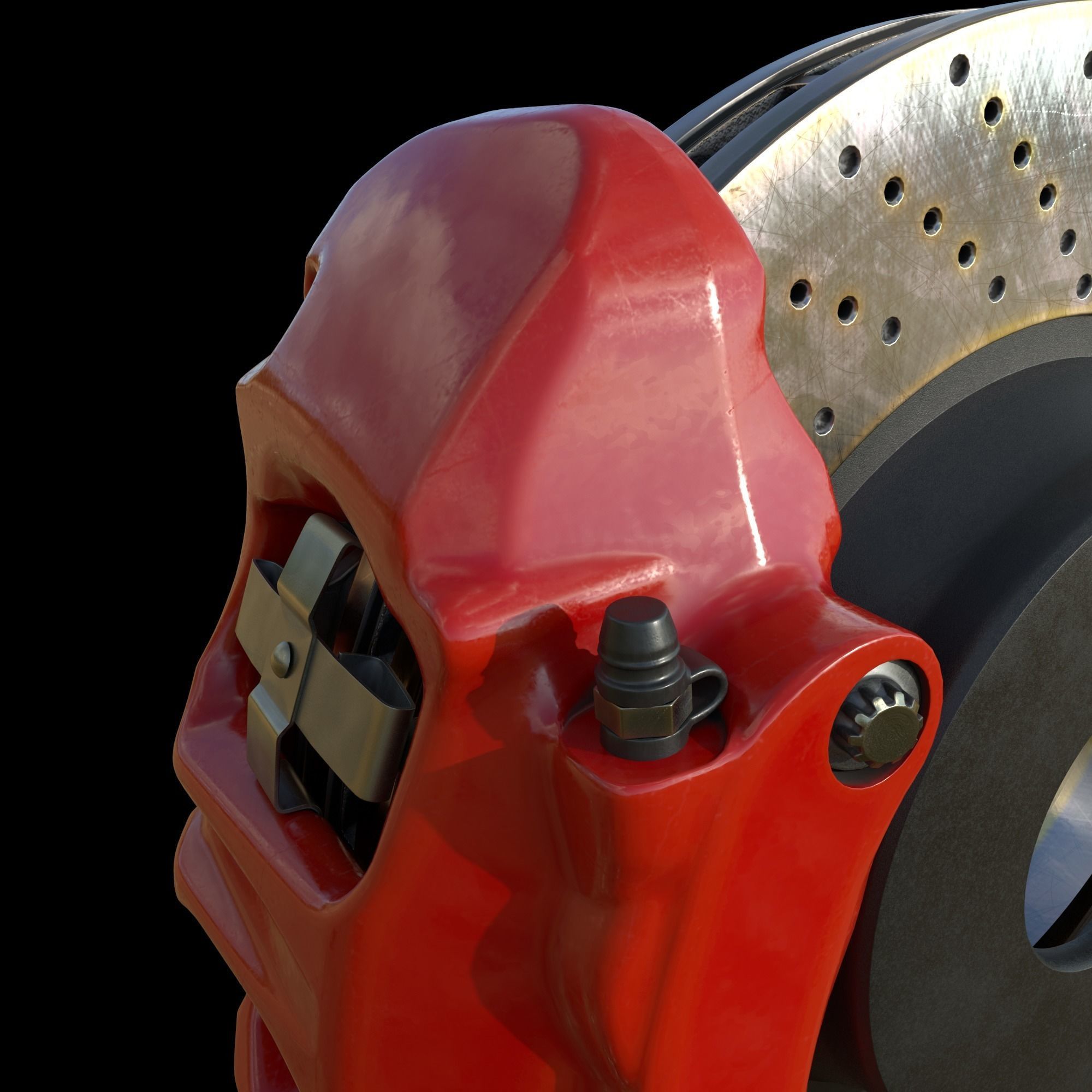 Brake assembly for racing car 3D model_9