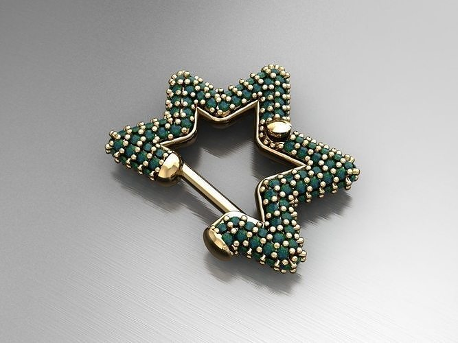 Y59- Diamond Cartilage earrings 3D print model