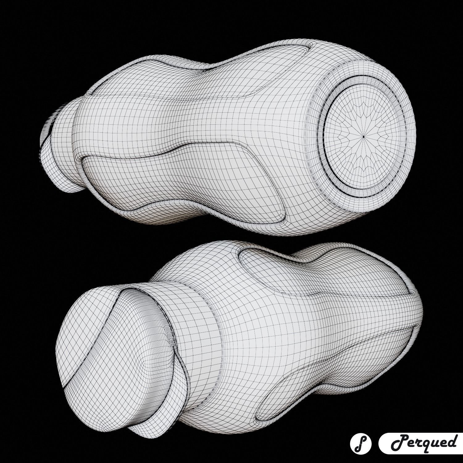 Tupperware Inspired Water Bottle 3D model_4
