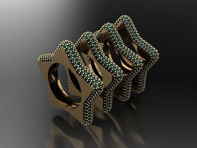 Y62- Diamond Cartilage earrings 3D print model