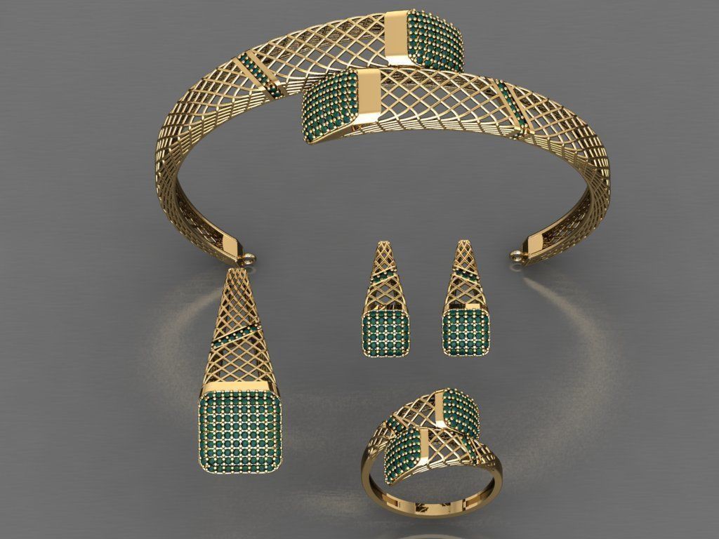 Z01- Diamond set 3D print model_2