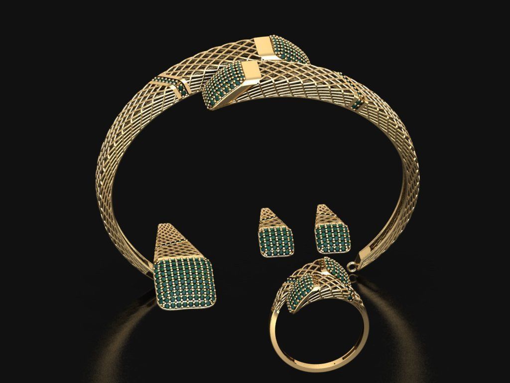 Z01- Diamond set 3D print model_3