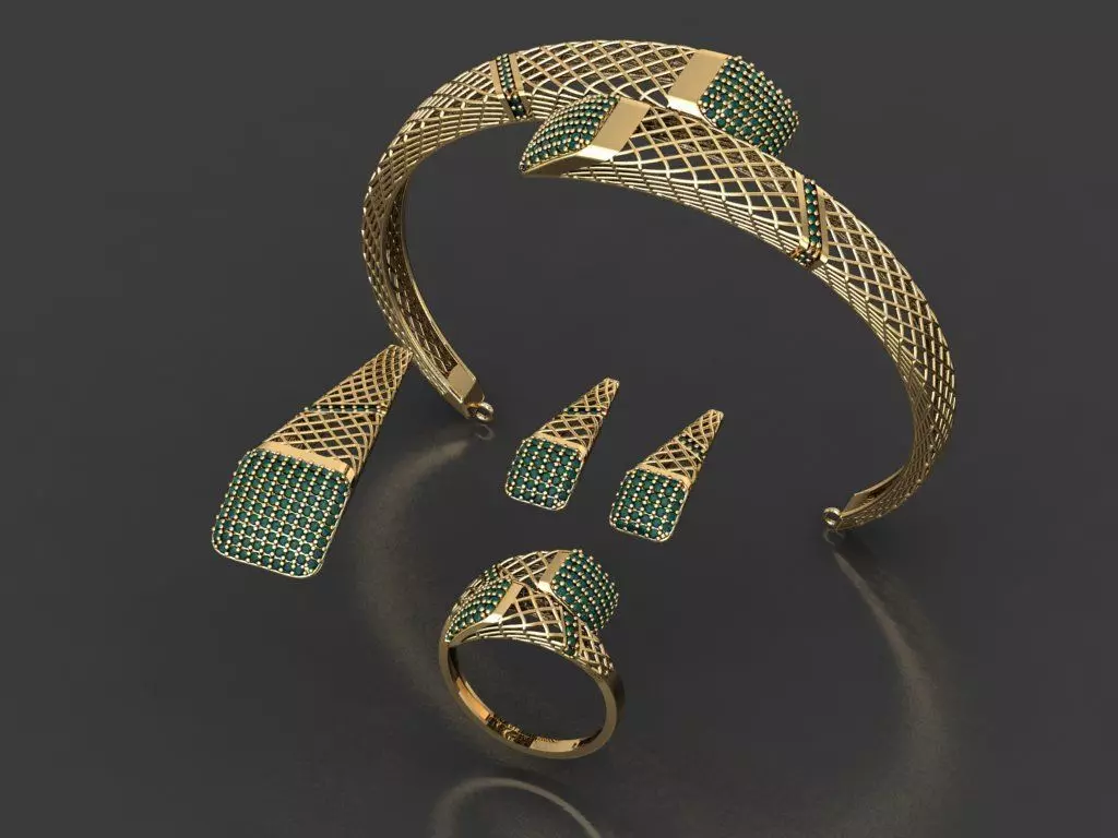 Z01- Diamond set 3D print model_0