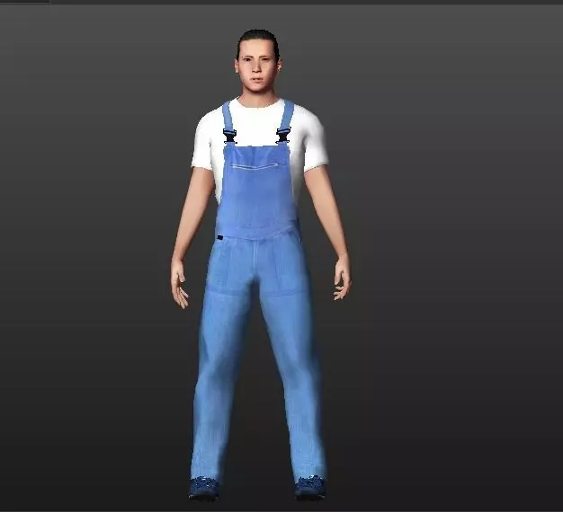 Male charactere 3D model_0