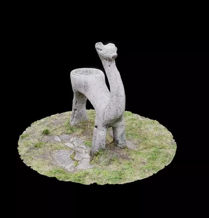 Lama Sculpture 3D model_0