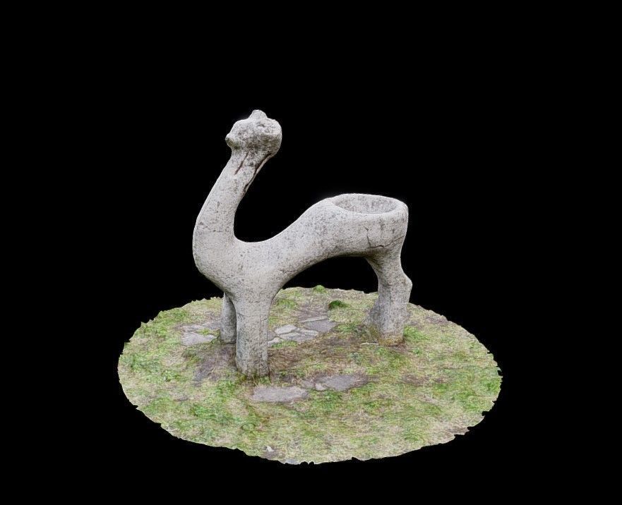 Lama Sculpture 3D model_2