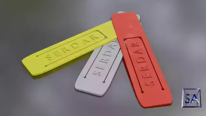 Printable Tagged Bookmark 3d Model 3D print model