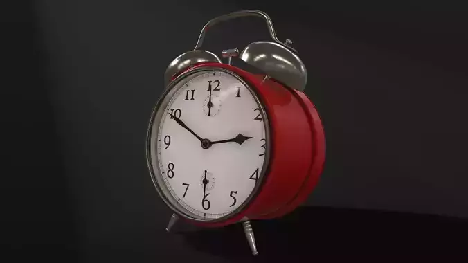 Old Red  Alarm Clock