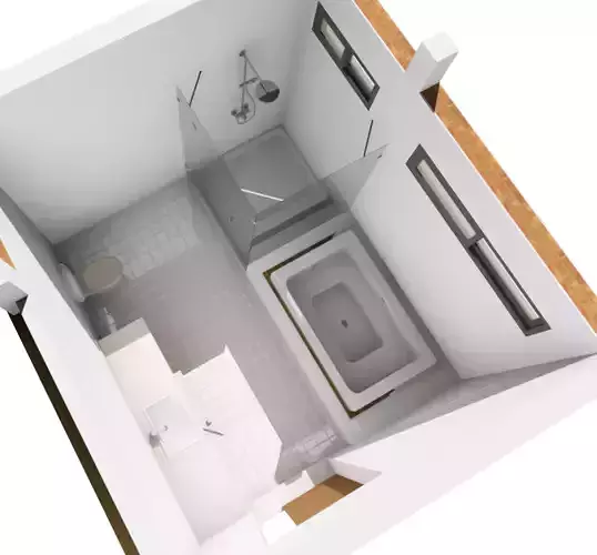 BR-02 bathroom floor plan