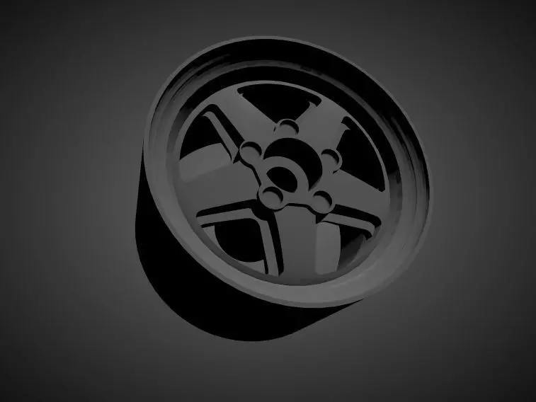 Ronal R9 rims with brakes and tires for Hot Wheels 3D print model_0