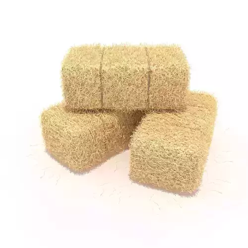 Hay bale 3D model