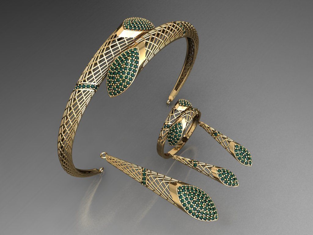 Z03- Diamond set 3D print model_1