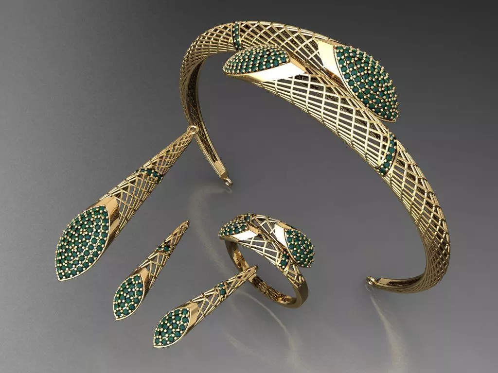 Z03- Diamond set 3D print model_0