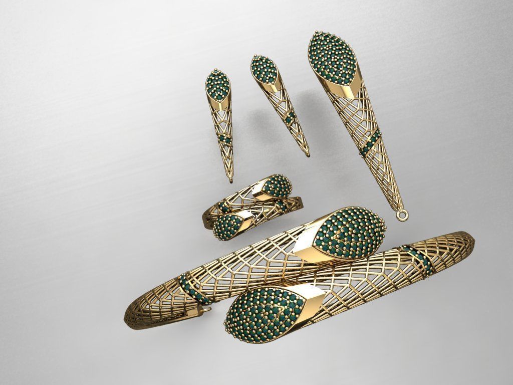 Z03- Diamond set 3D print model_5