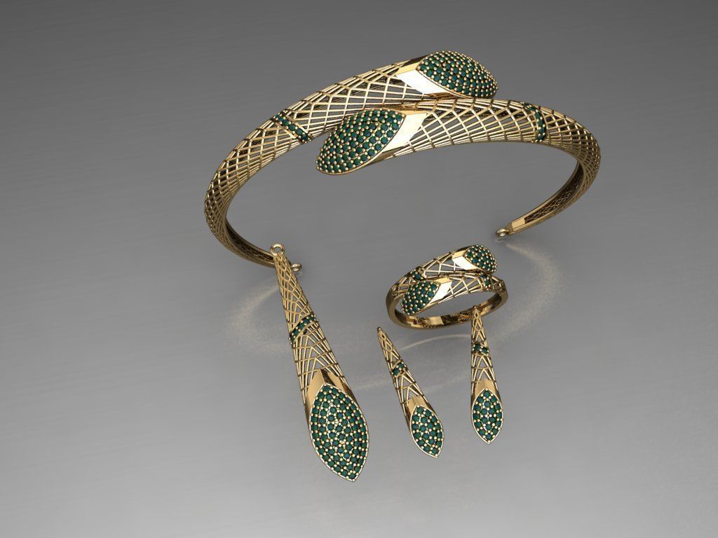 Z03- Diamond set 3D print model_4