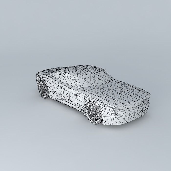 Muscle car template Free 3D model_3