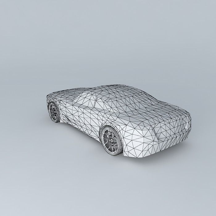 Muscle car template Free 3D model_4