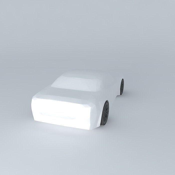 Muscle car template Free 3D model_1