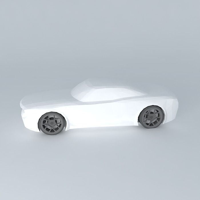 Muscle car template Free 3D model_2