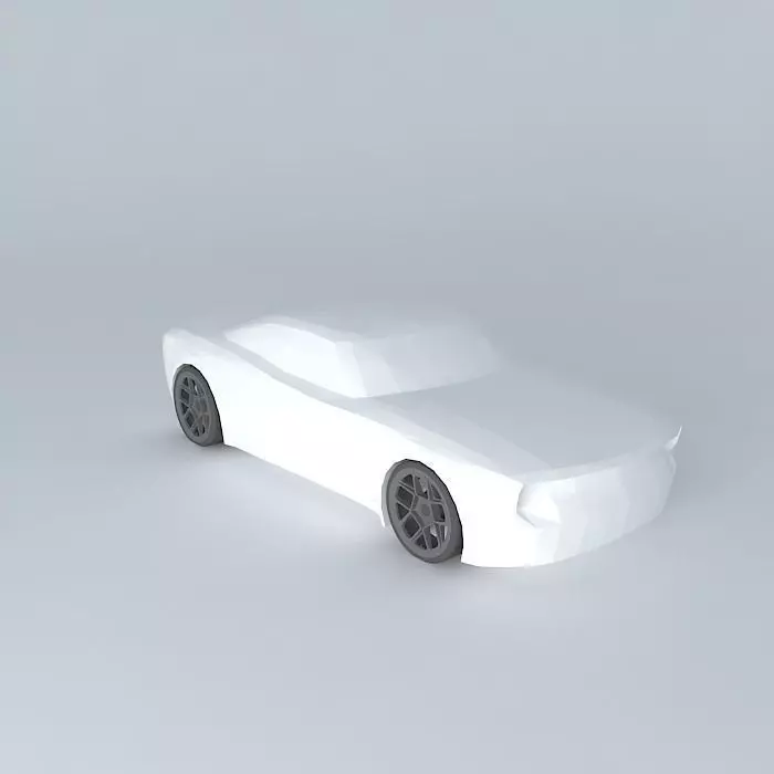 Muscle car template Free 3D model_0