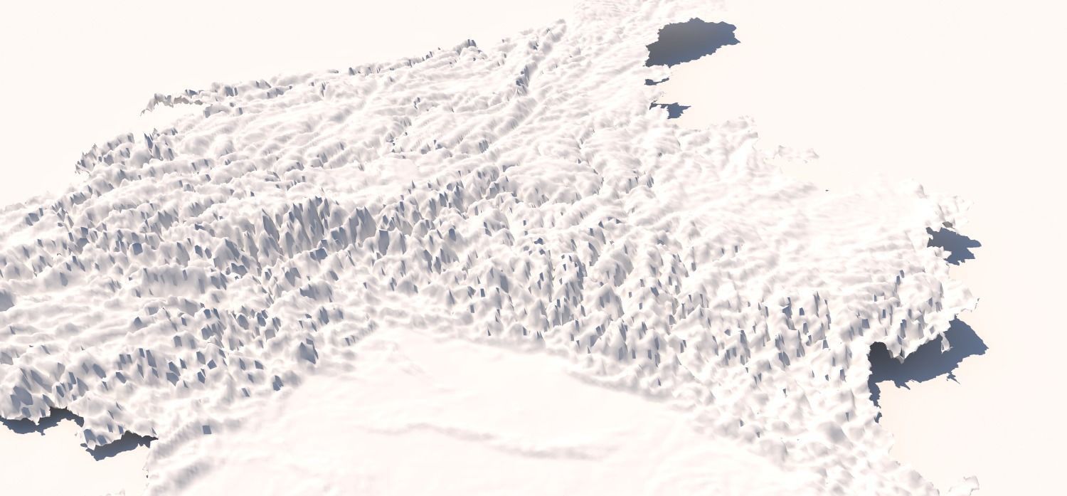 SICHUAN Terrian Topography Digital Elevation SKP MAX 3D model_9