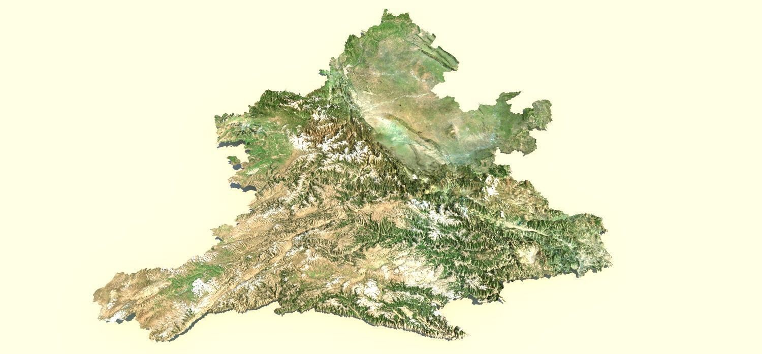 SICHUAN Terrian Topography Digital Elevation SKP MAX 3D model_2