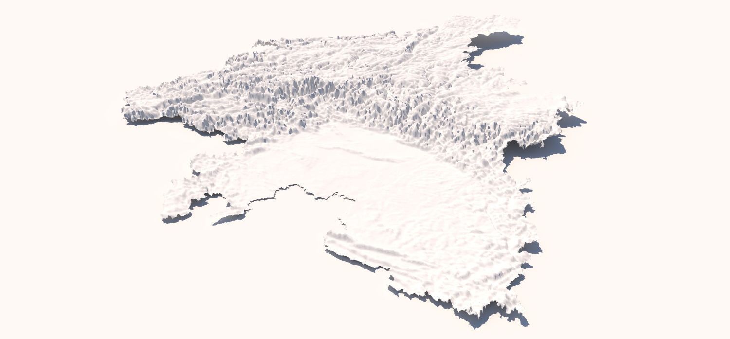 SICHUAN Terrian Topography Digital Elevation SKP MAX 3D model_7