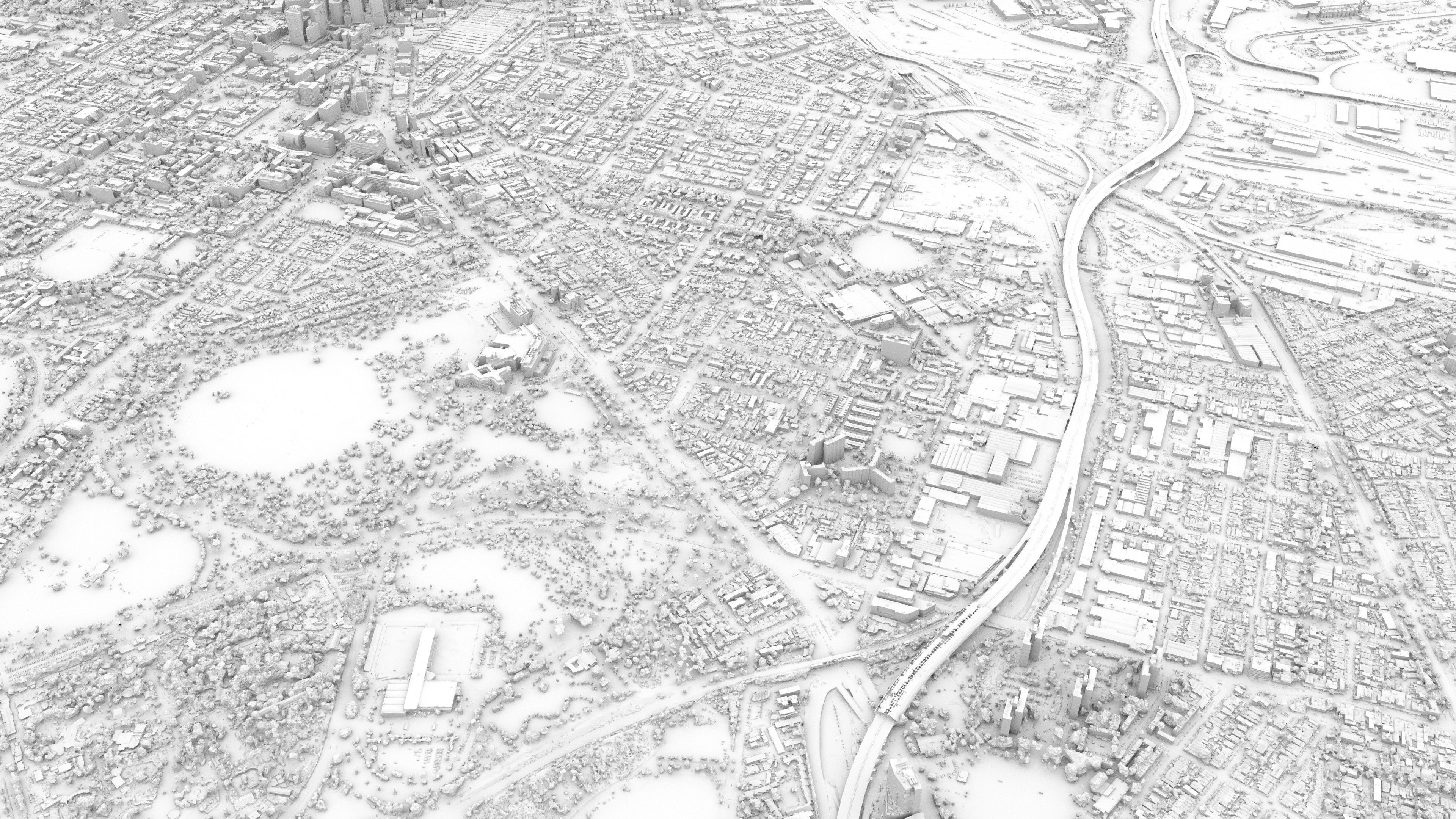 Melbourne 3D Model Scan Low-poly 3D model_11