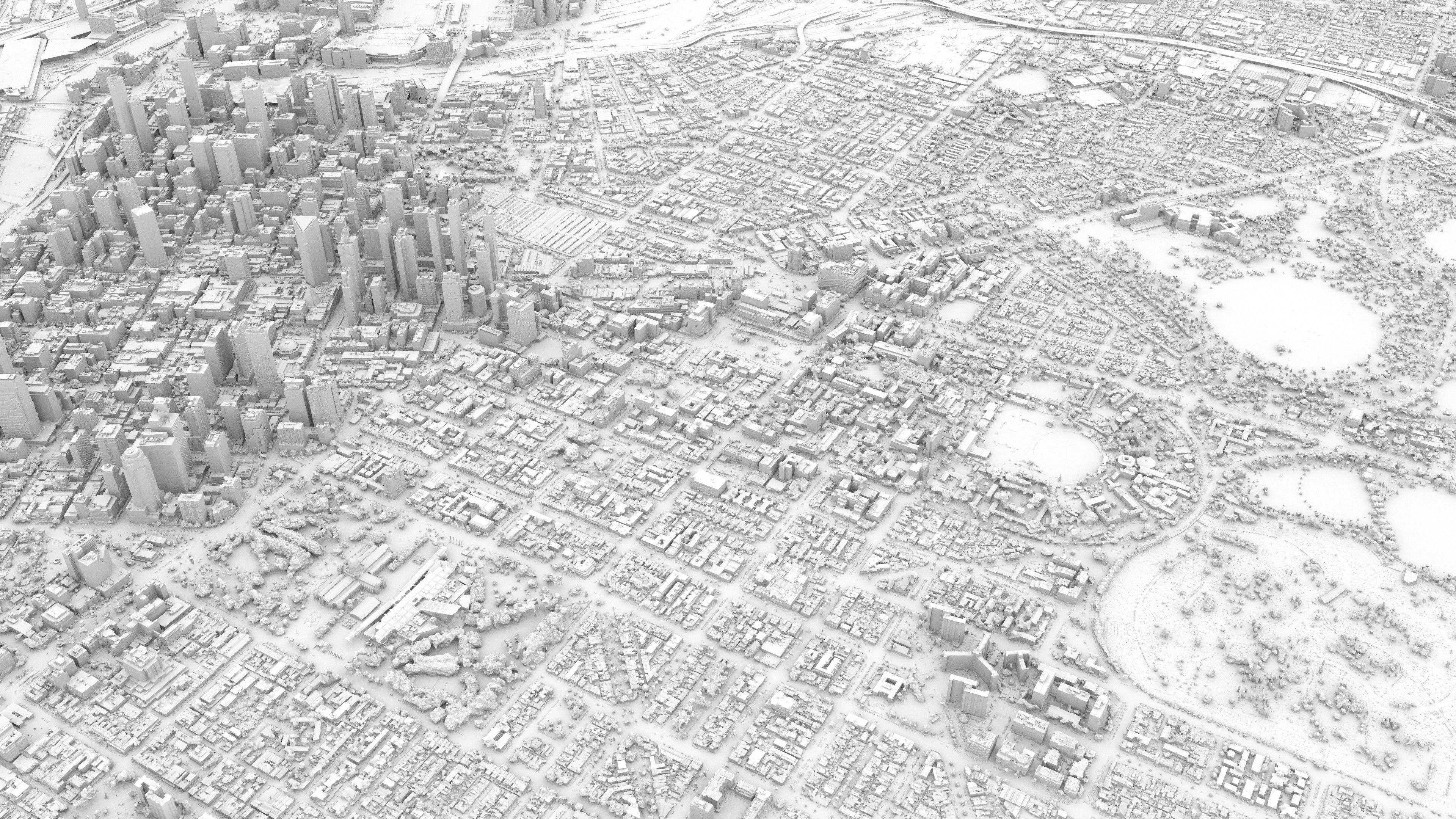 Melbourne 3D Model Scan Low-poly 3D model_6