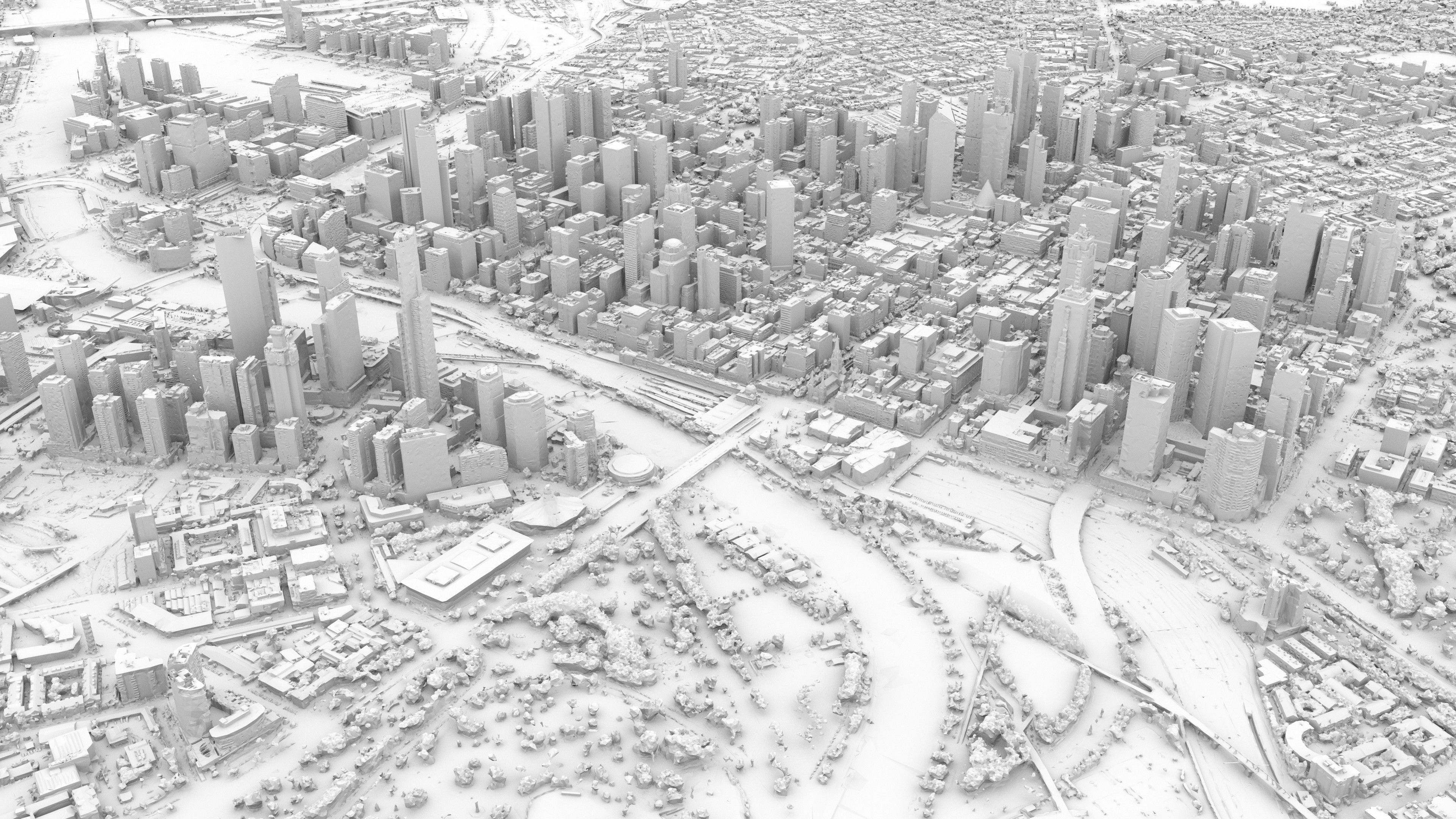 Melbourne 3D Model Scan Low-poly 3D model_7