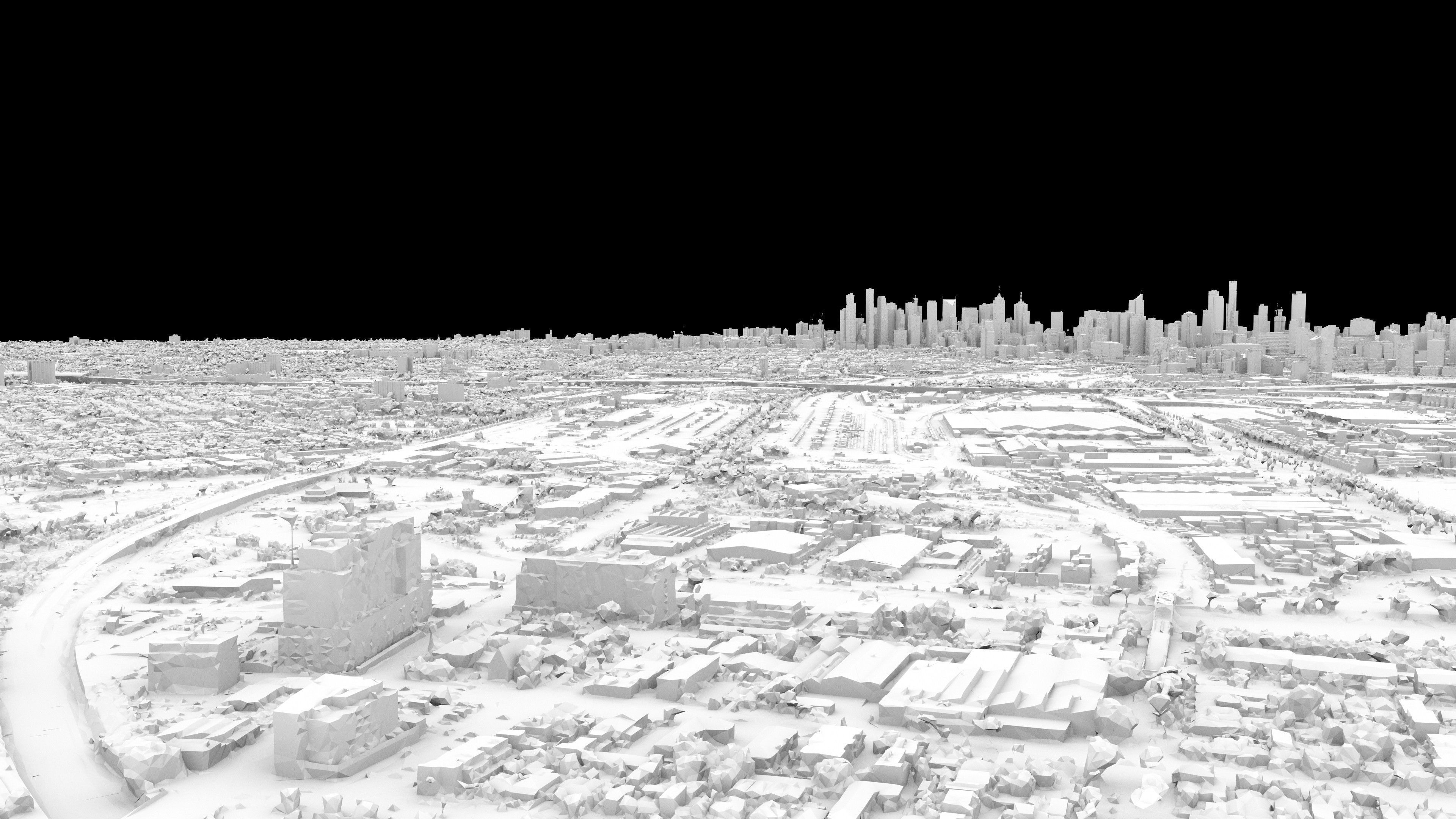 Melbourne 3D Model Scan Low-poly 3D model_12