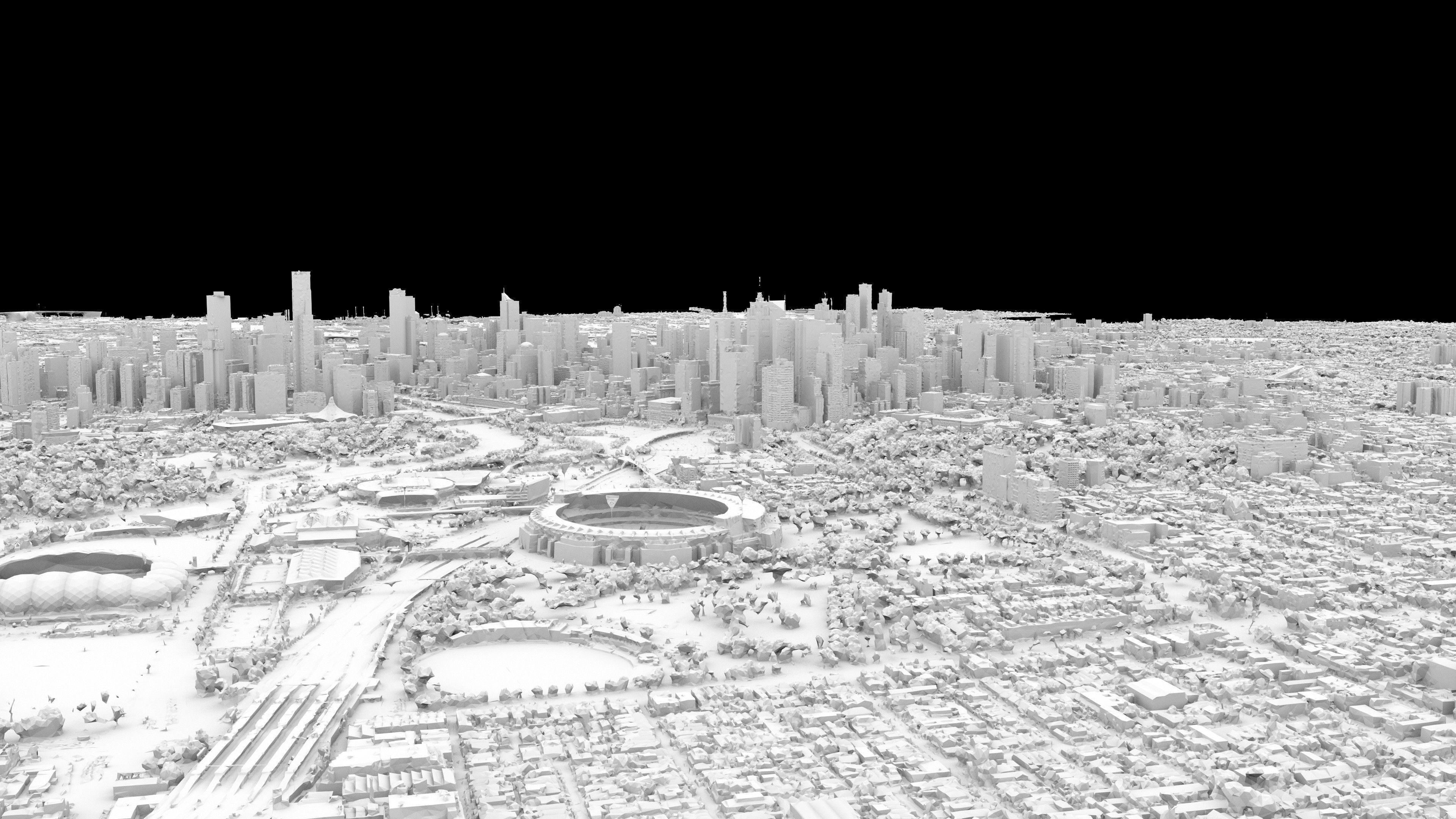 Melbourne 3D Model Scan Low-poly 3D model_14