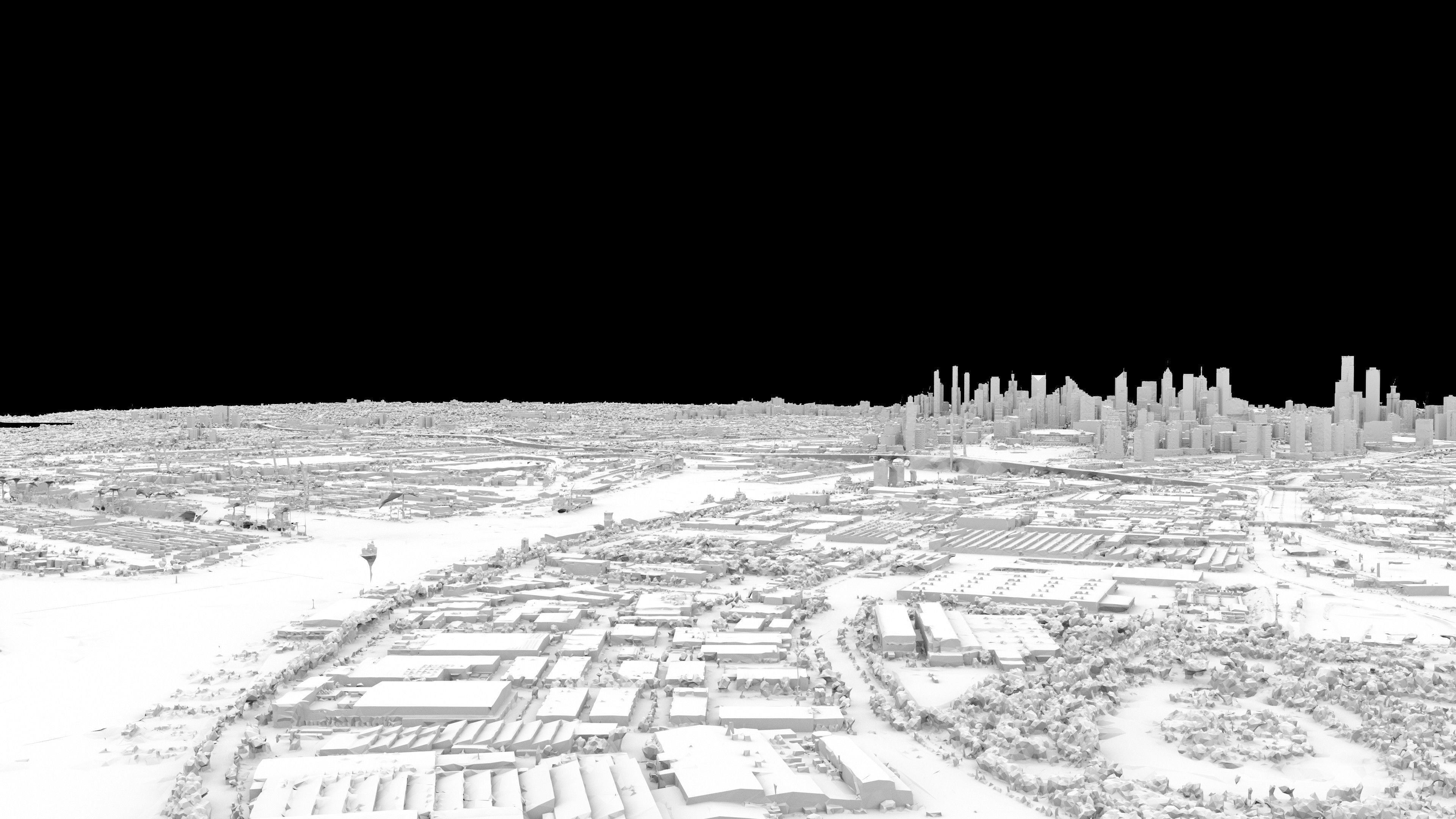 Melbourne 3D Model Scan Low-poly 3D model_13