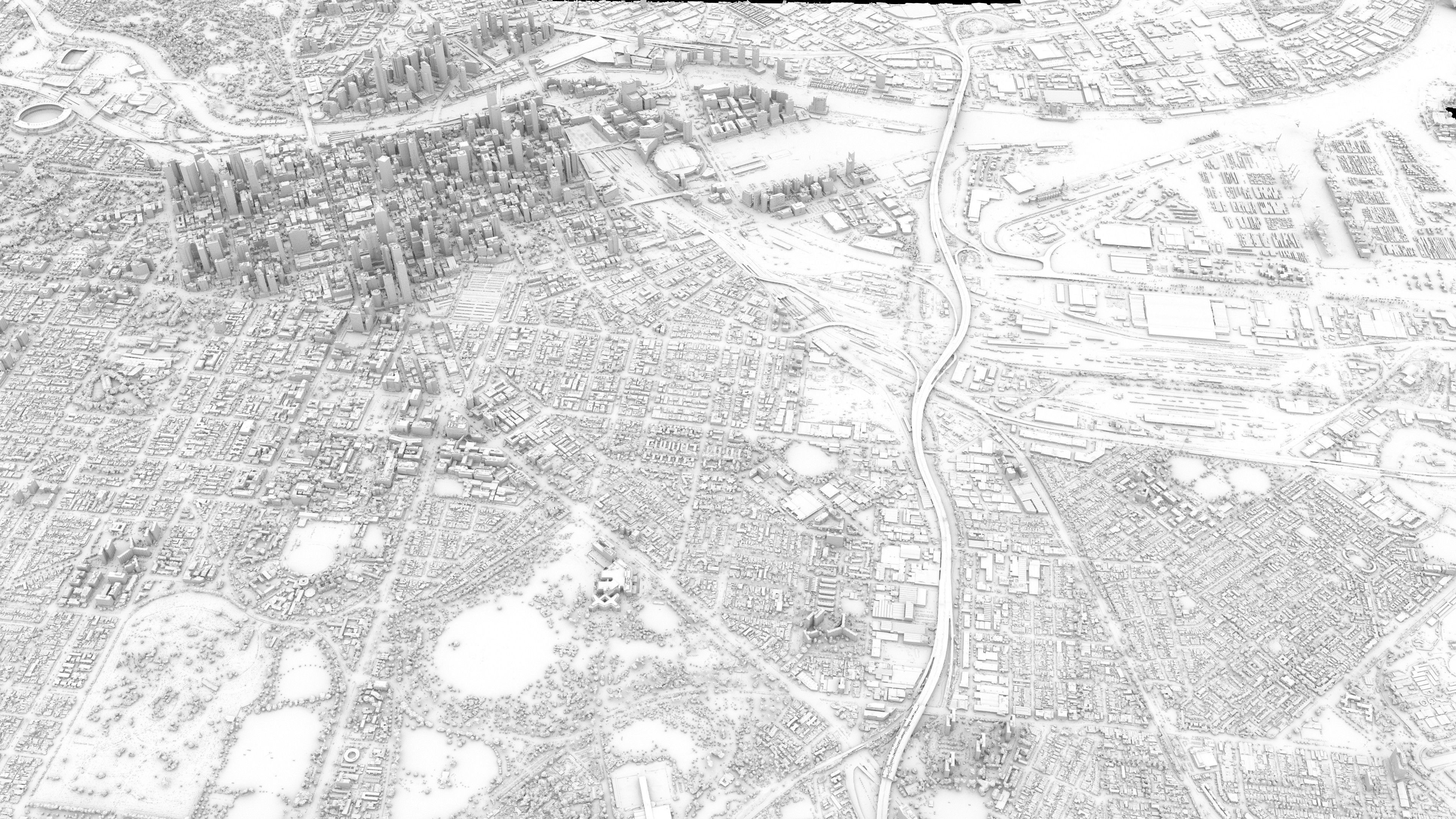 Melbourne 3D Model Scan Low-poly 3D model_3