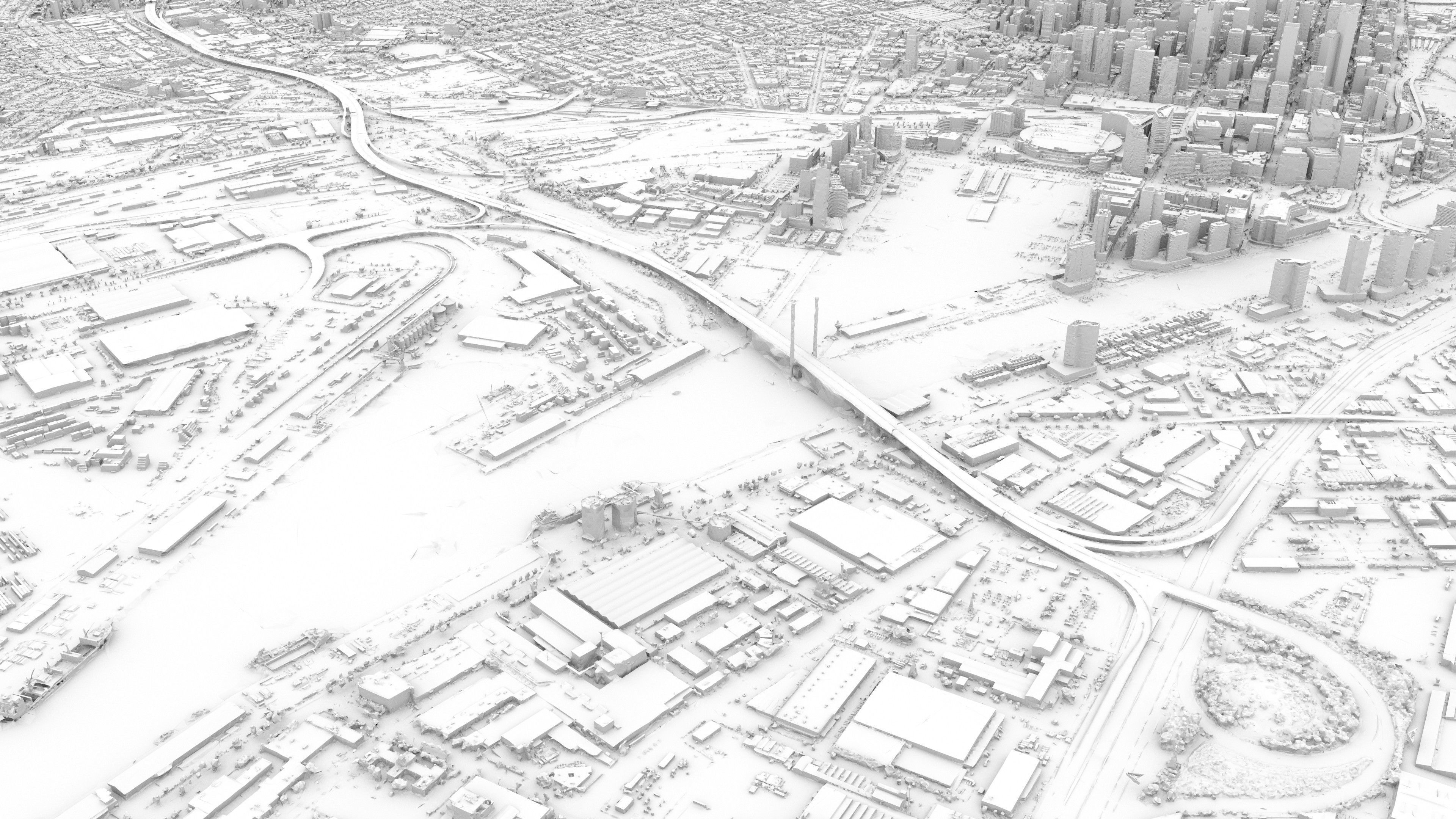 Melbourne 3D Model Scan Low-poly 3D model_9